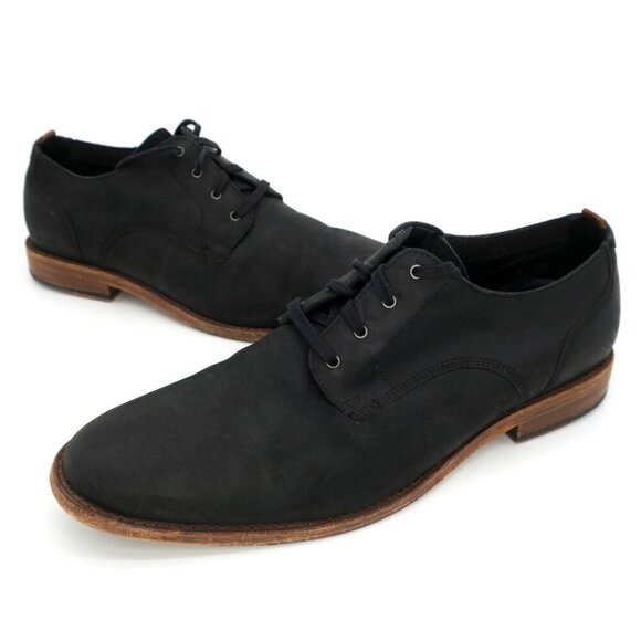 Cole Haan Feathercraft Grand 360 Blucher Oxford C29702 Black Leather Mens 11.5M - Picture 1 of 5